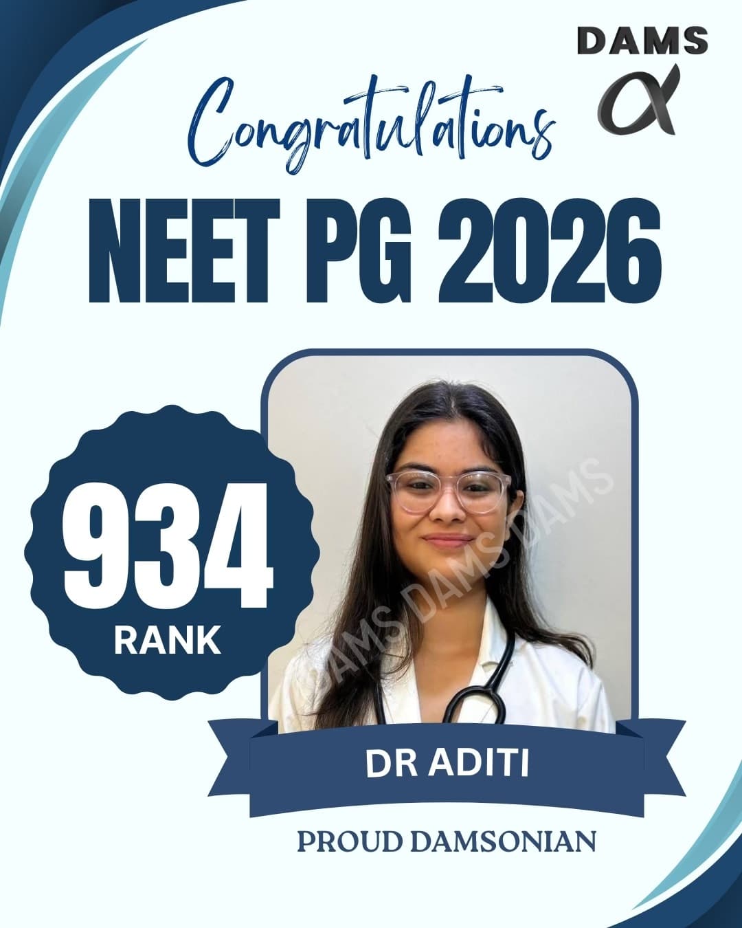 DAMS Hyderabad NEET PG 2026 result, slide 4 of 10