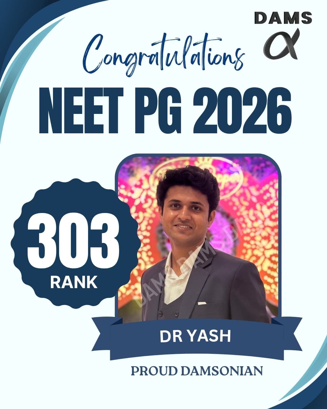 DAMS Hyderabad NEET PG 2026 result, slide 7 of 10