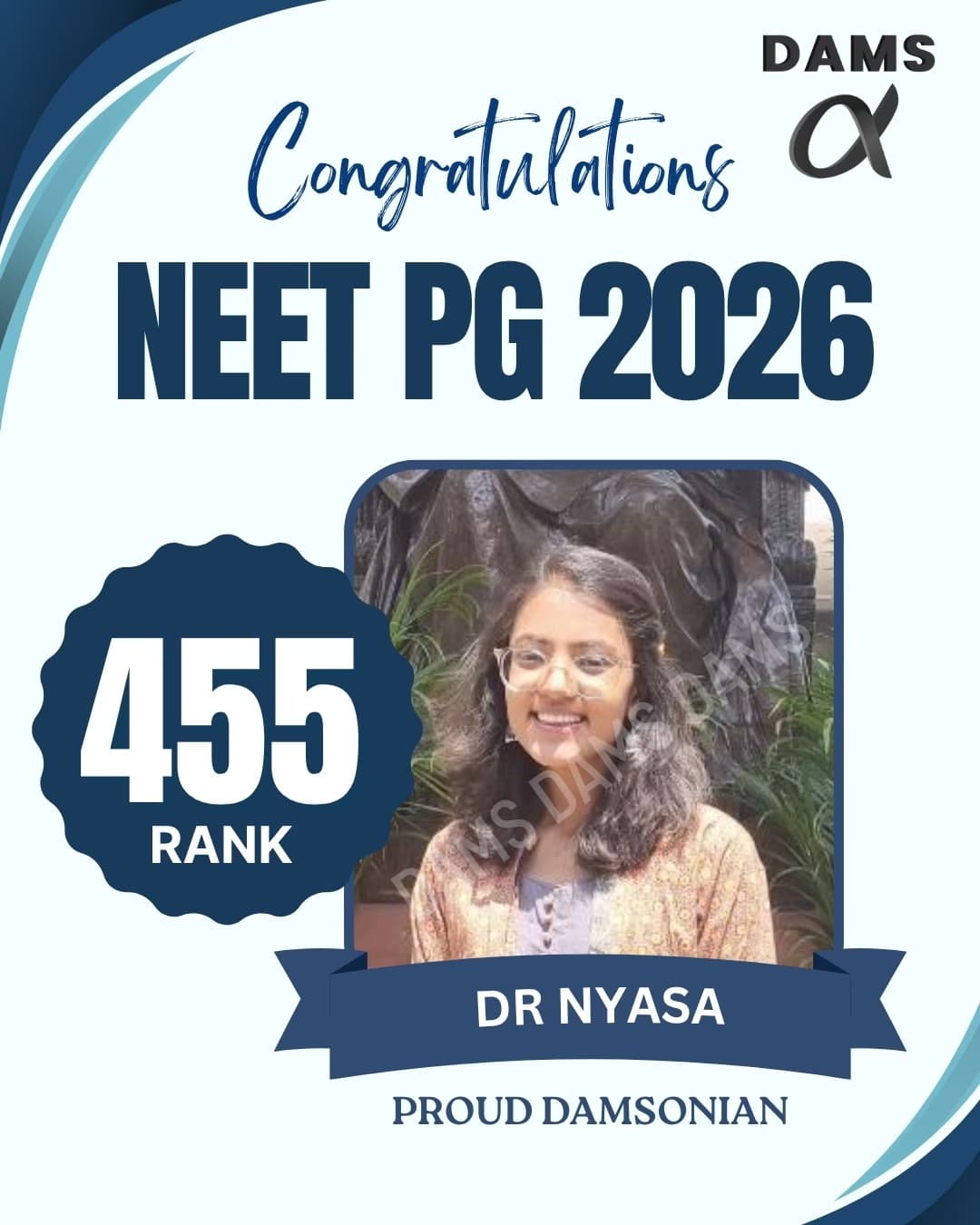 DAMS Hyderabad NEET PG 2026 result, slide 8 of 10