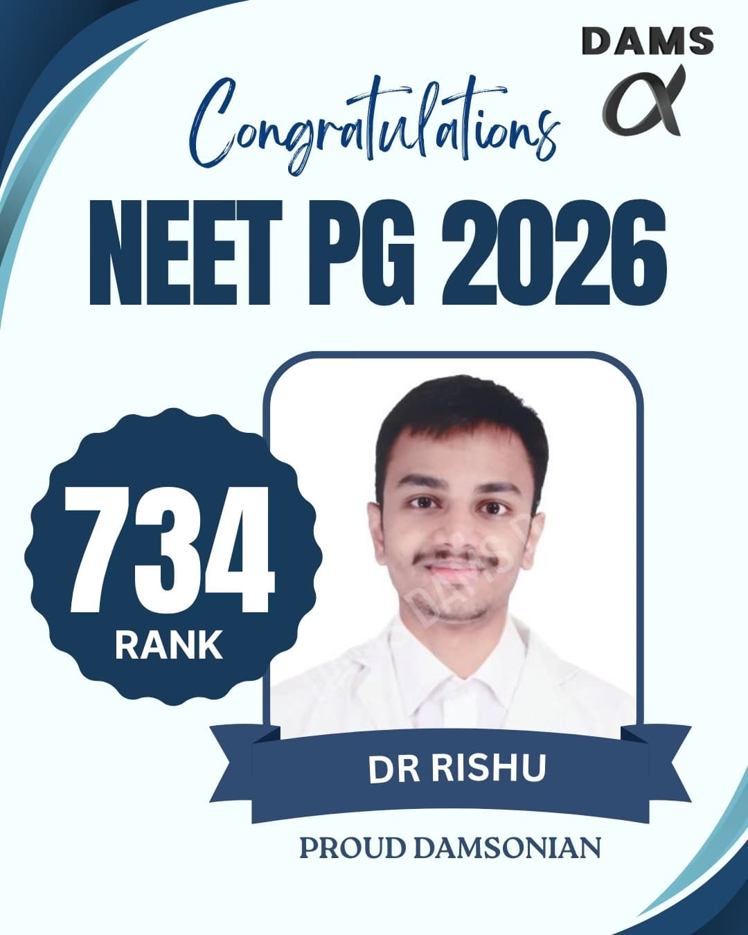 DAMS Hyderabad NEET PG 2026 result, slide 9 of 10
