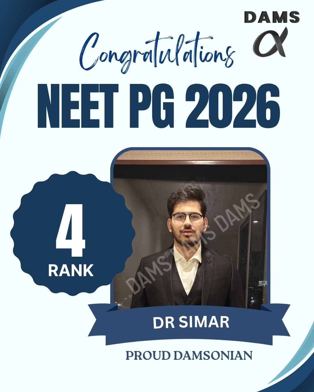 DAMS Hyderabad NEET PG 2026 result, slide 10 of 10
